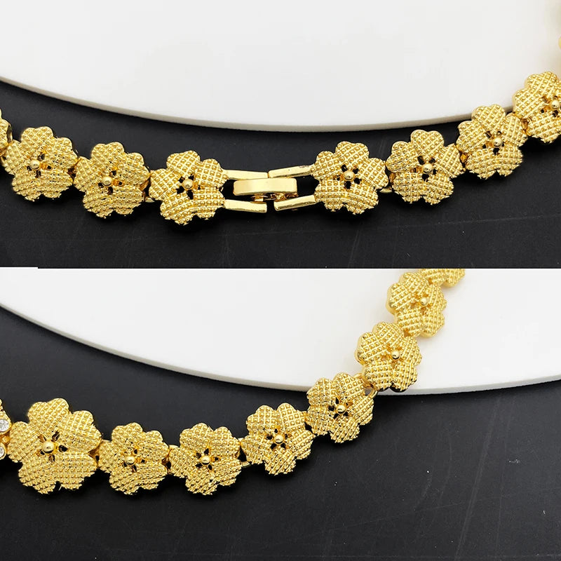 Royal Bloom Gold Jewelry Set