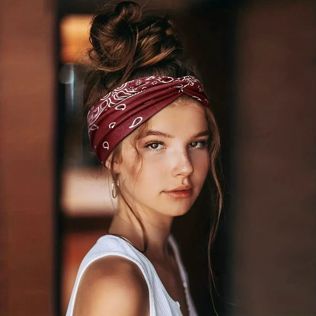 Bohemian Print Wide Headband