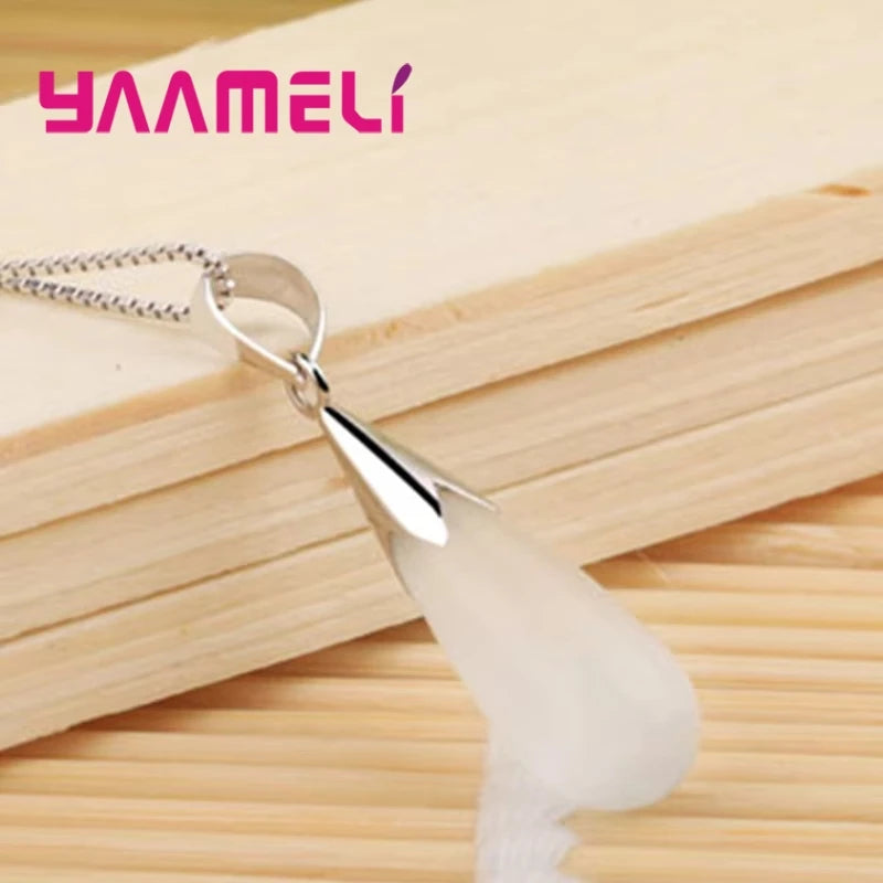 925 Sterling Silver Opal Cat Eye Stone Jewellery Set