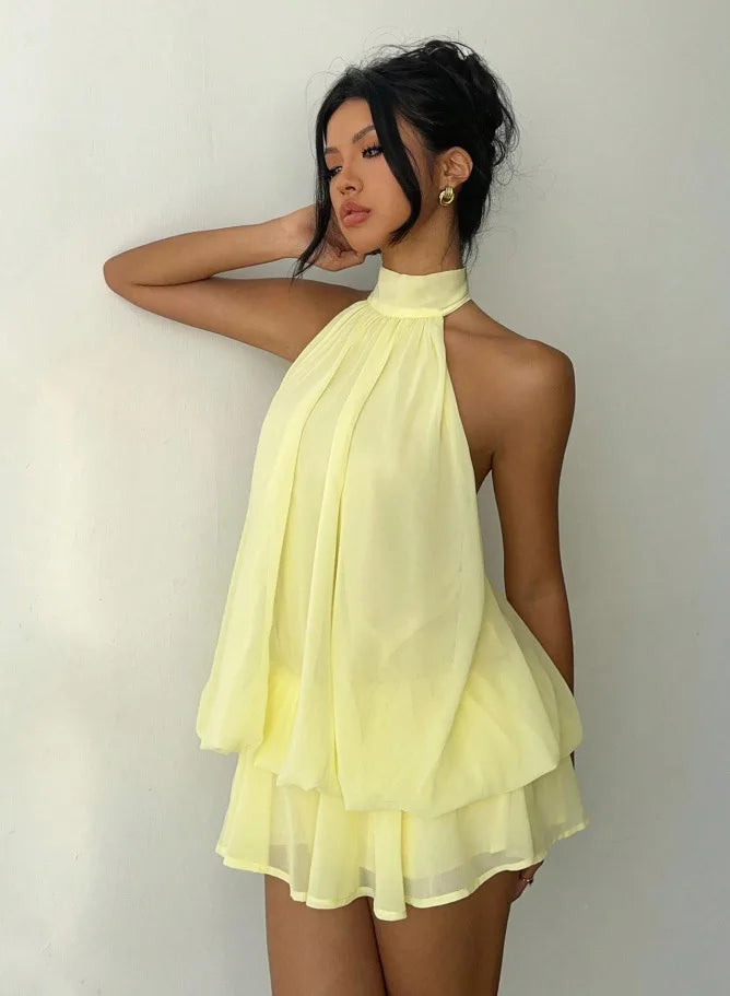 Seaside Grace Halter Dress