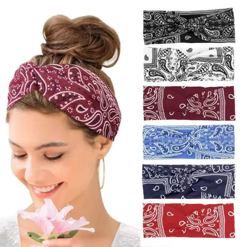 Bohemian Print Wide Headband