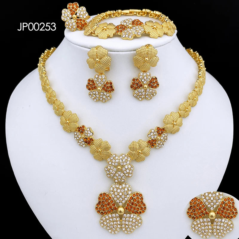 Royal Bloom Gold Jewelry Set