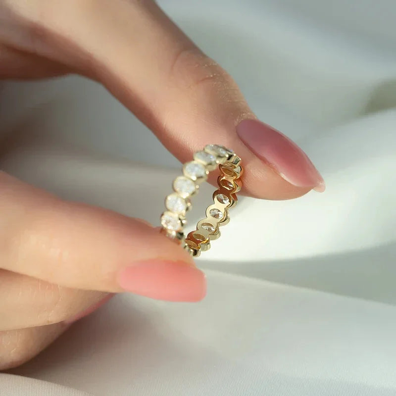 Golden Radiance Zircon Ring