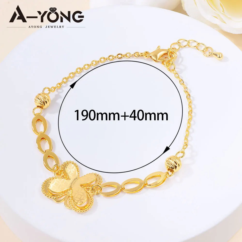 Golden Butterfly Tassel Bracelet