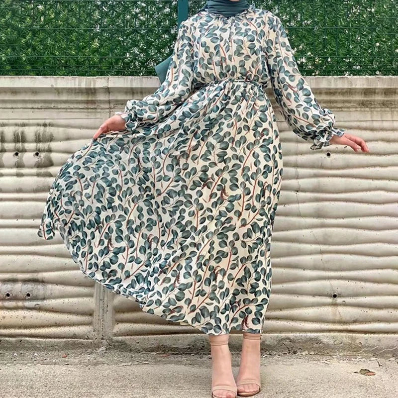 Chiffon Ramadan Dubai Luxury Abaya Dress