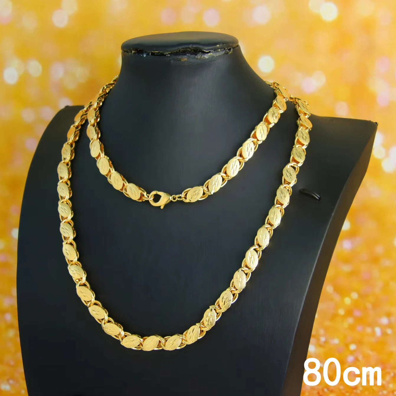 Arabic Wedding Long Gold Necklace