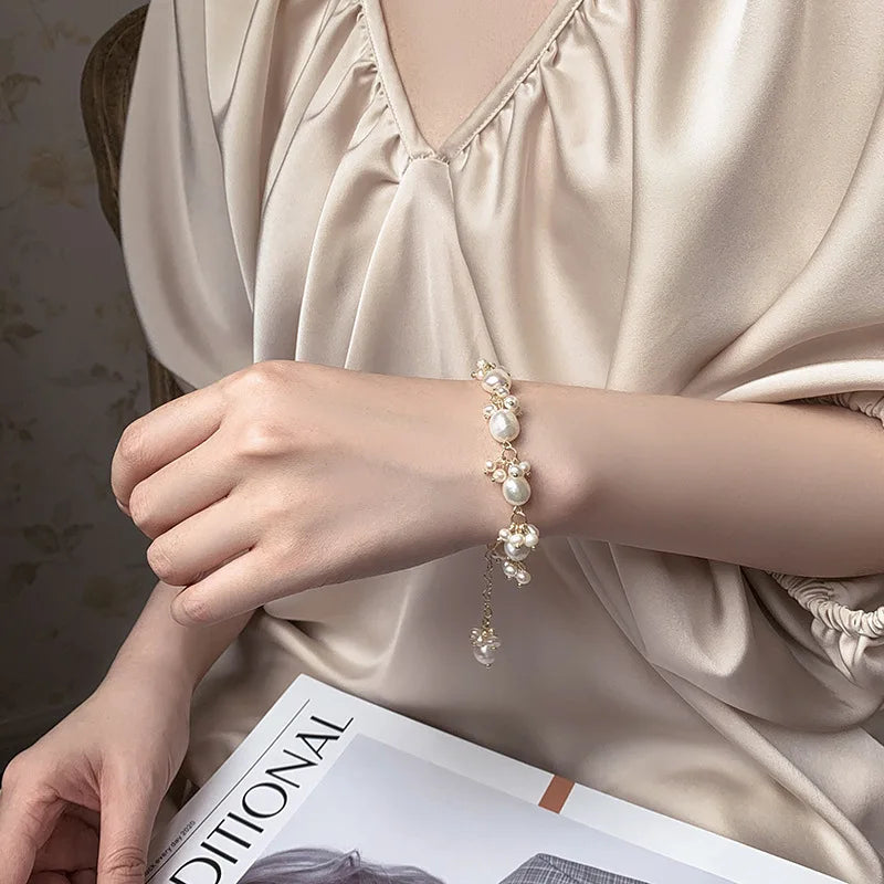 Baroque Pearl Gold Bracelet