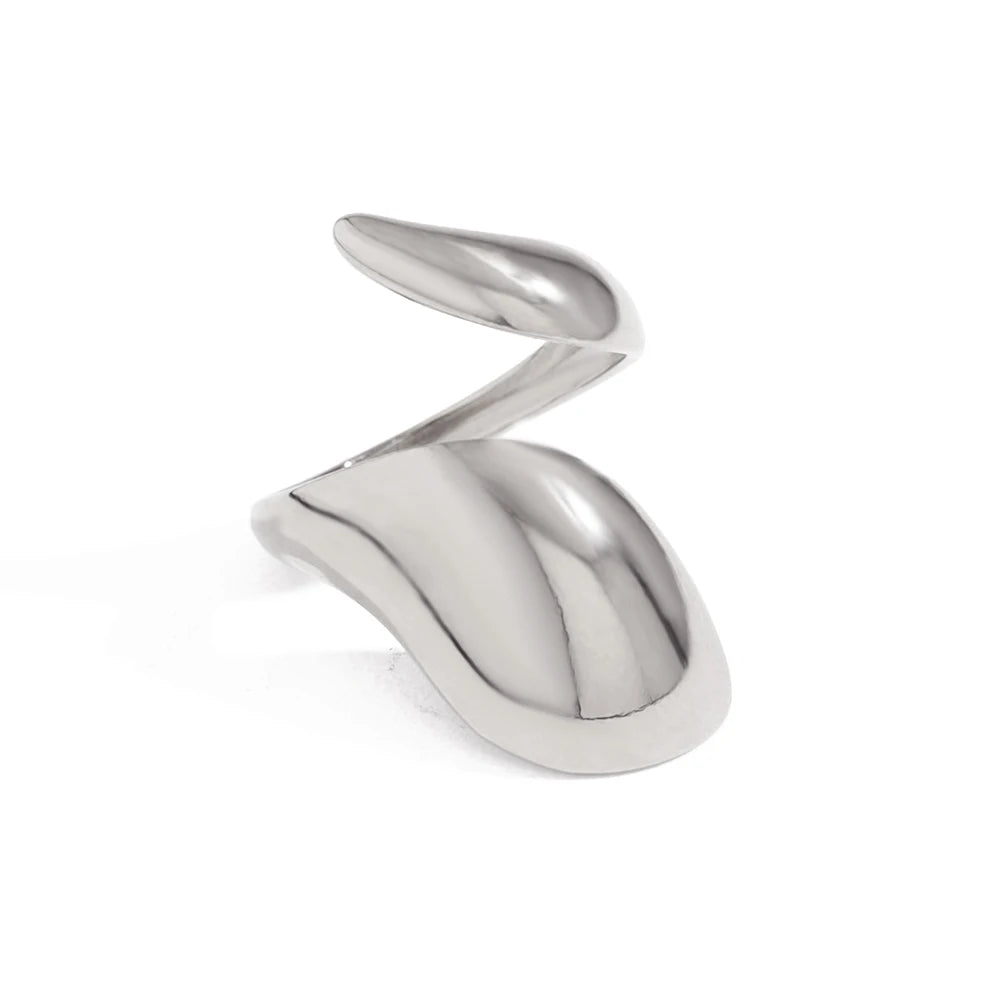 Chunky Glossy 18K Gold Plated Ring