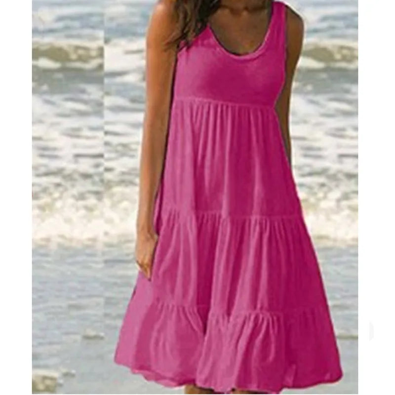 Boho Breeze Ruffle Dress