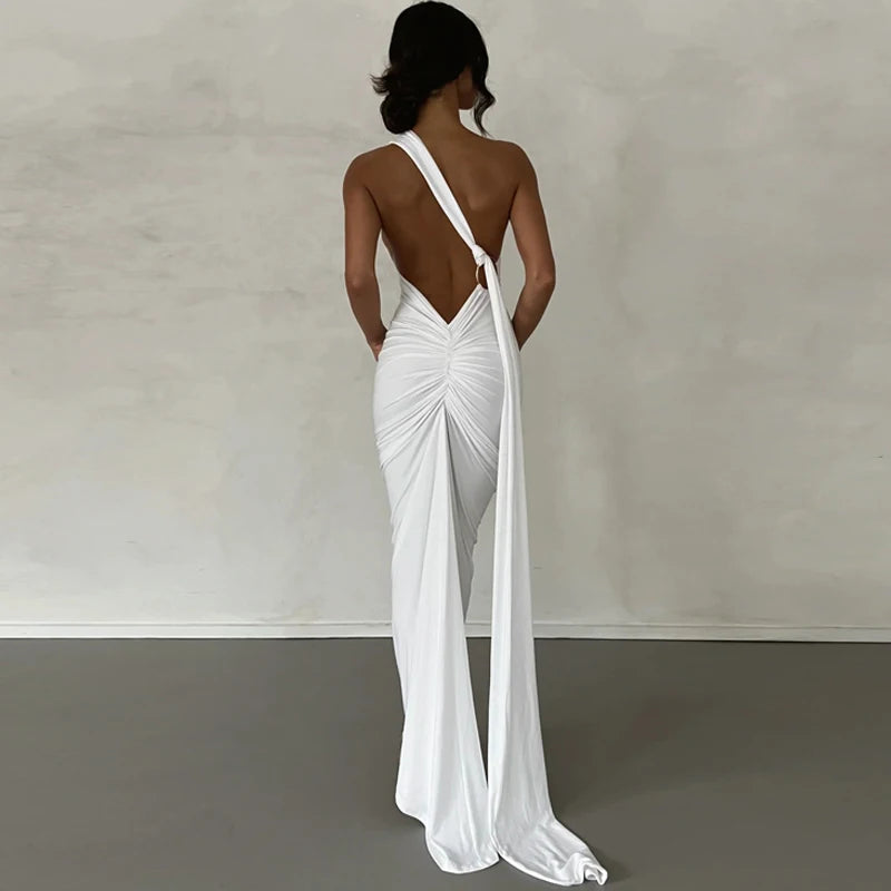 Aurora One-Shoulder Maxi Dress
