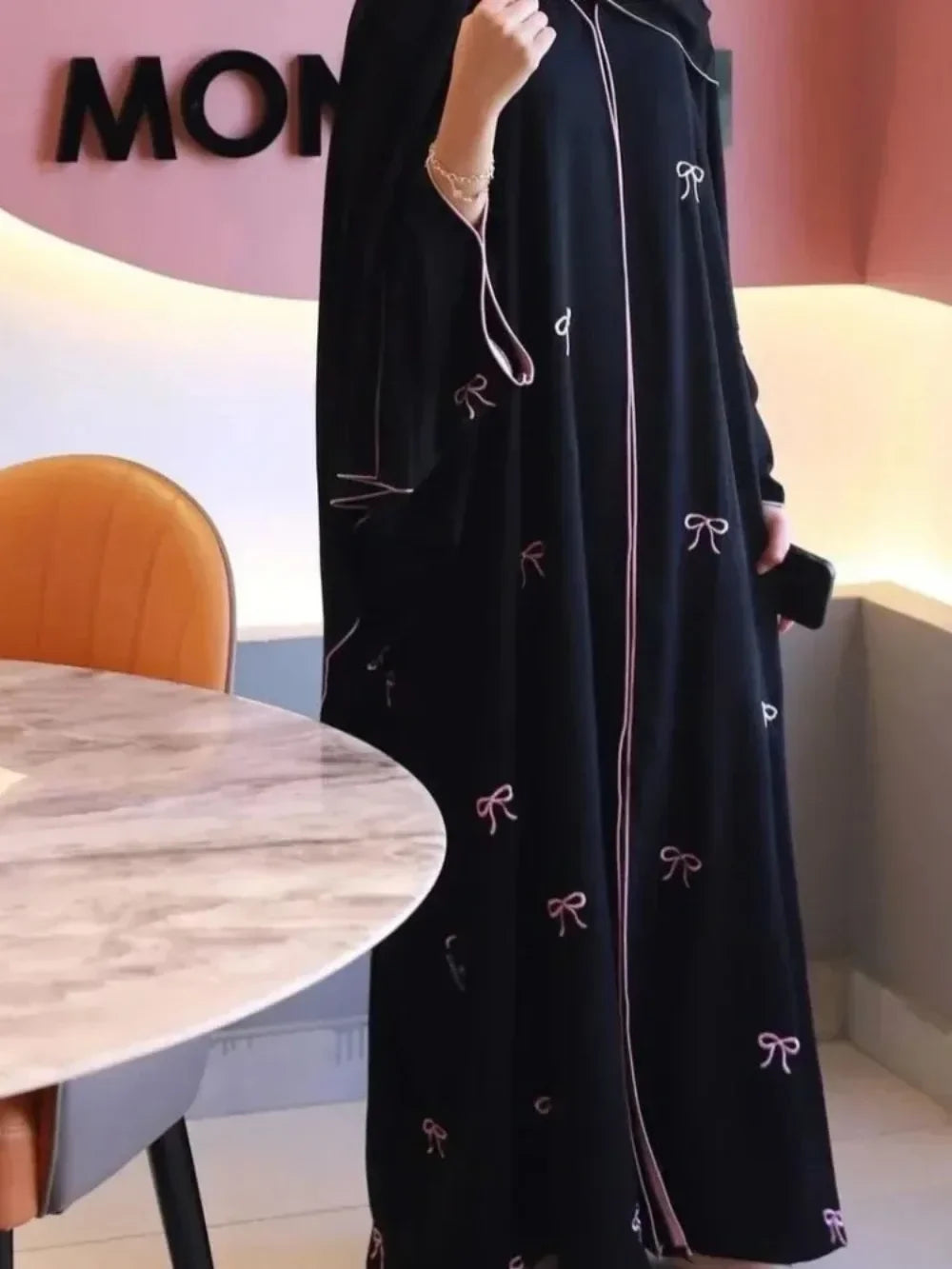 Long Sleeve Prayer Abaya Maxi Dress