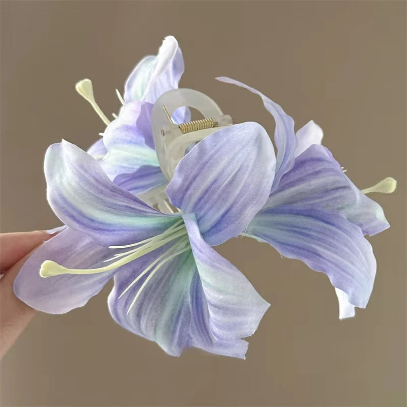 Chinese Butterfly Flower Tassel Hair Claw