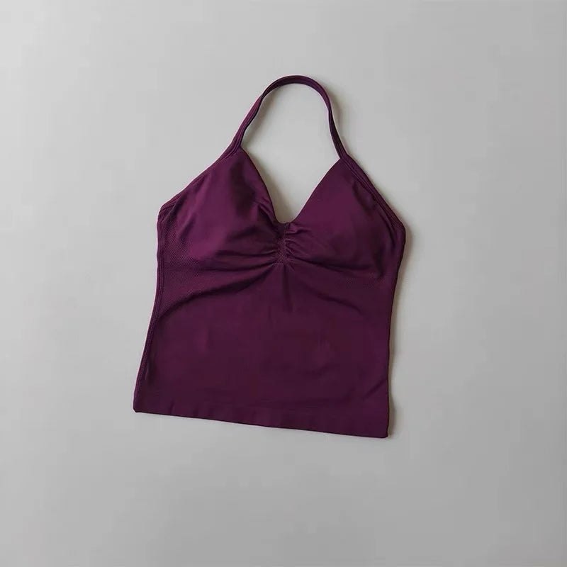 Halter Neck Sports Bra & Shorts Set