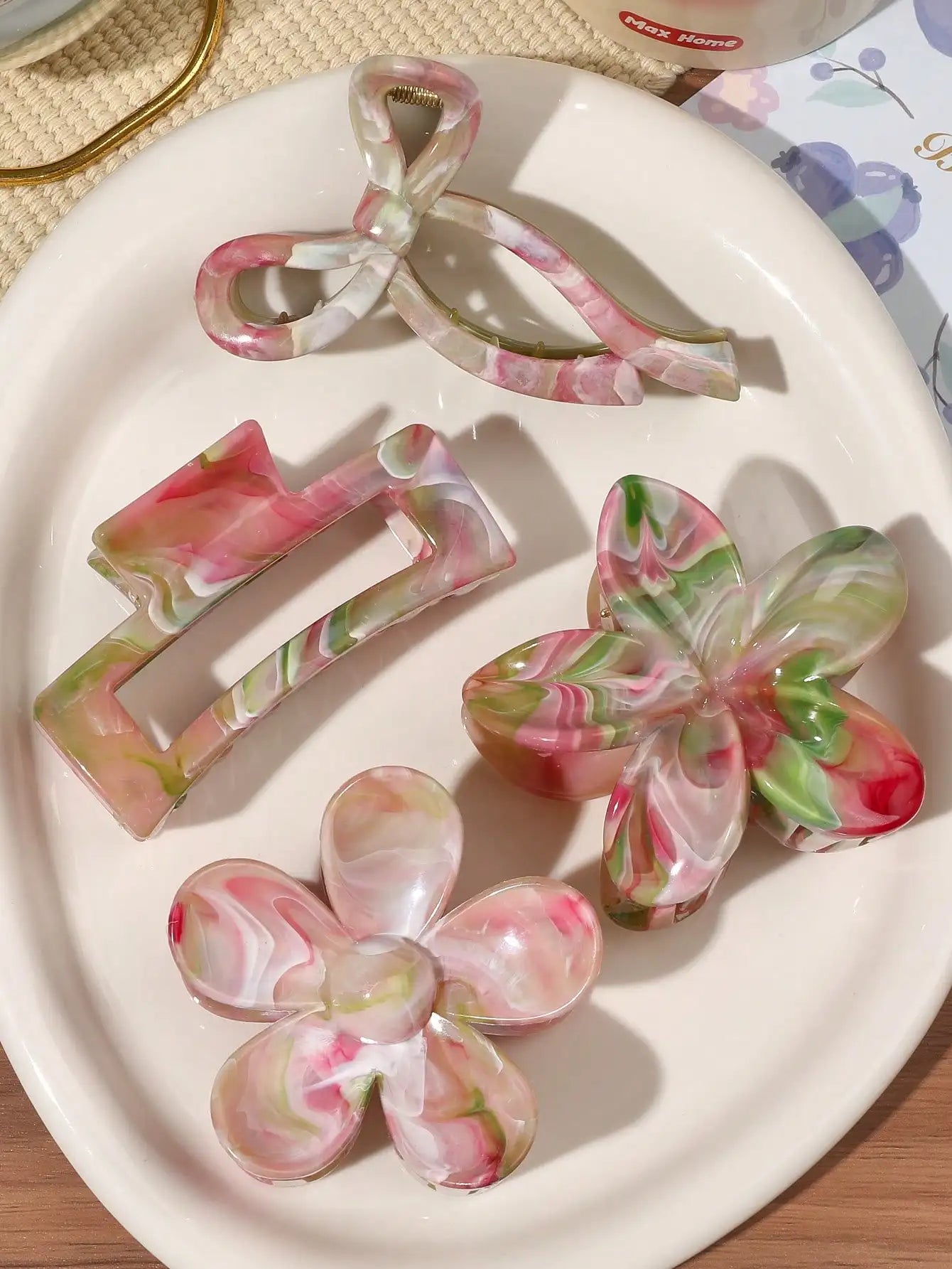 4Pcs Elegant Hair Claw Clip Set