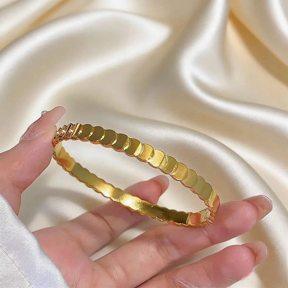 Golden Radiance Zircon Bangle