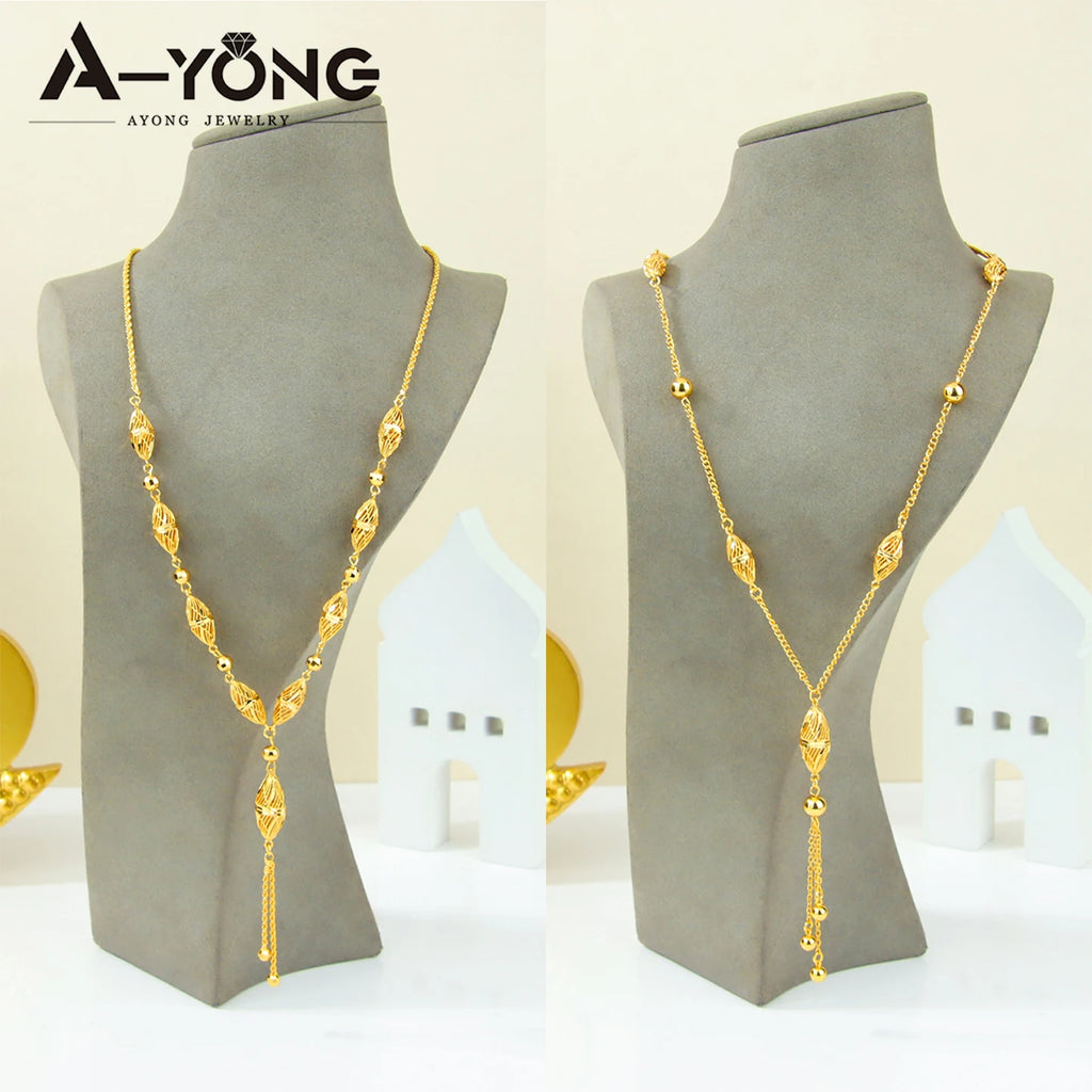 Royal Tassel Gold Necklace