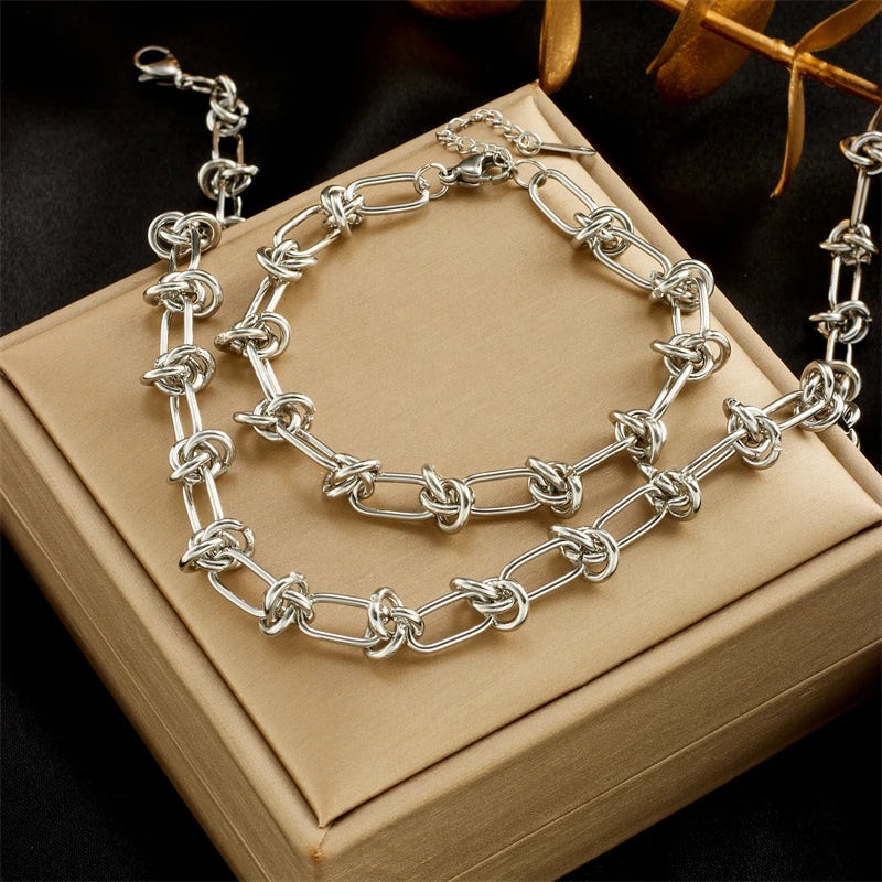 Modern Luxe Necklace & Bracelet Set