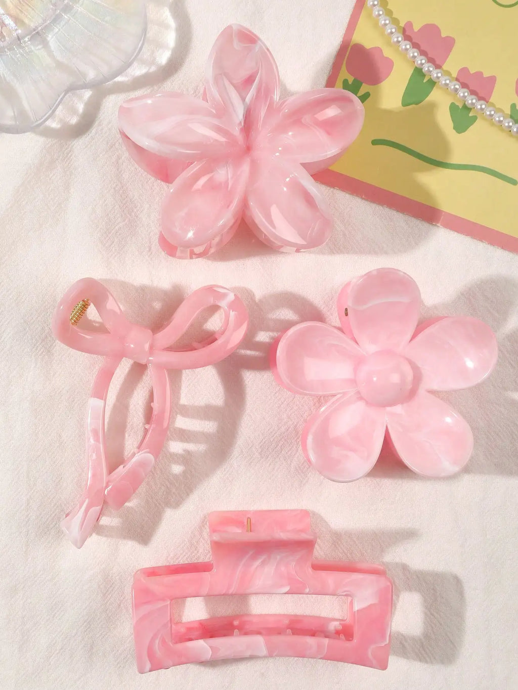 4Pcs Elegant Hair Claw Clip Set