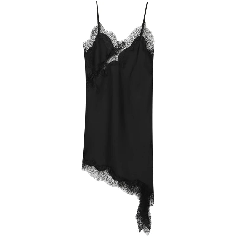 Luna Asymmetric Slip Dress