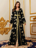 Moroccan Floral Maxi Kaftan Abaya