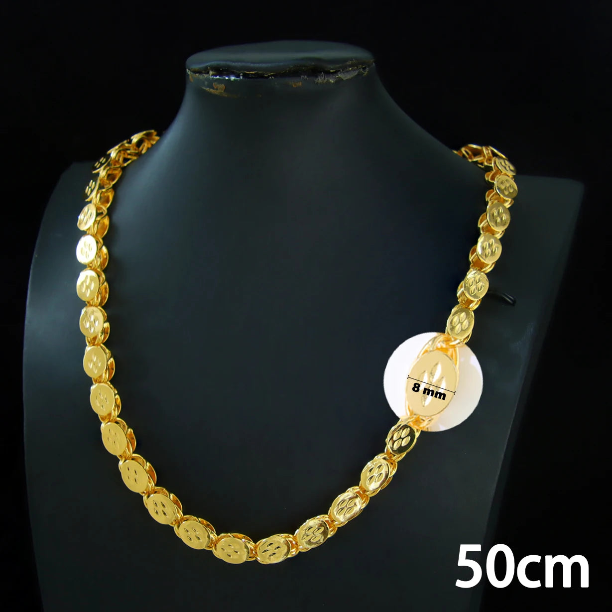 Arabic Wedding Long Gold Necklace
