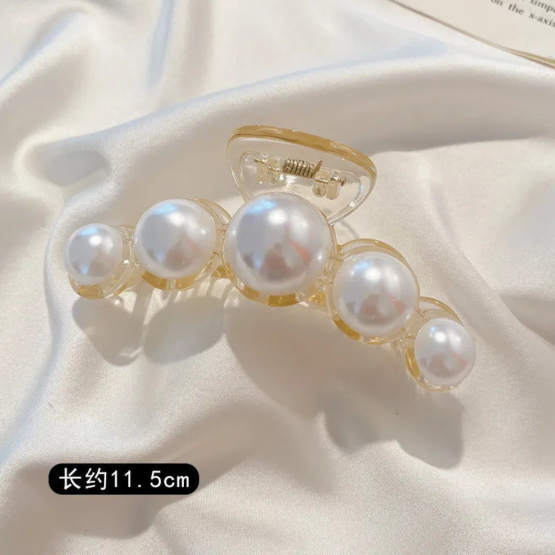 Korean Pearl Acrylic Shark Clip