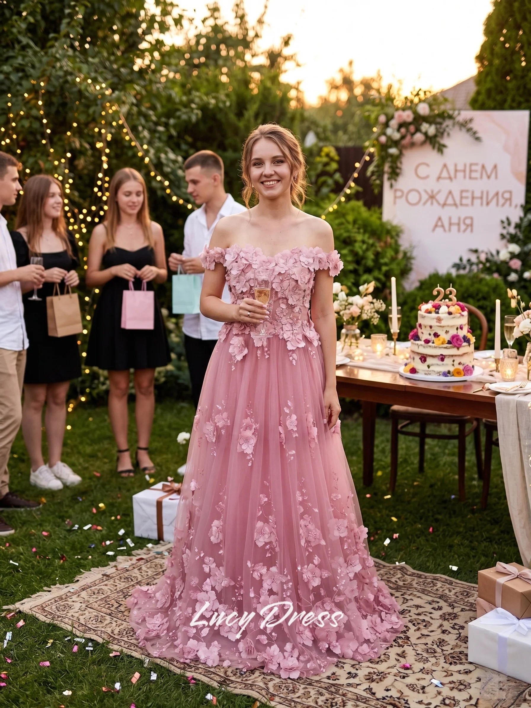 Royal Elegance Tulle Gown