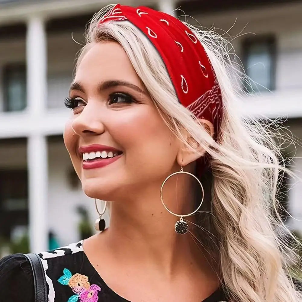 Bohemian Print Wide Headband