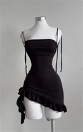 Strapless Hollow-Out Bodycon Mini Dress