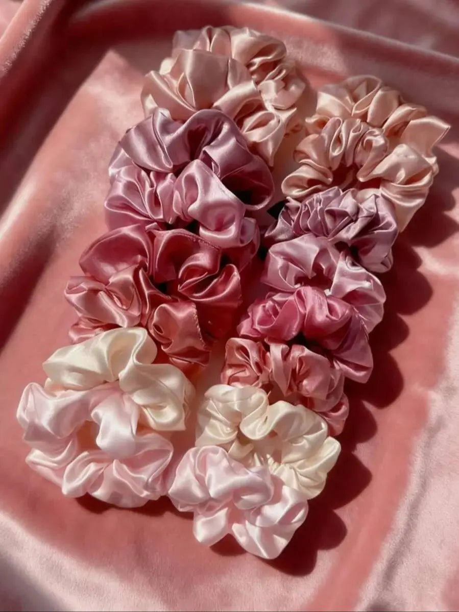 16-piece set Silky Satin Scrunchie Set