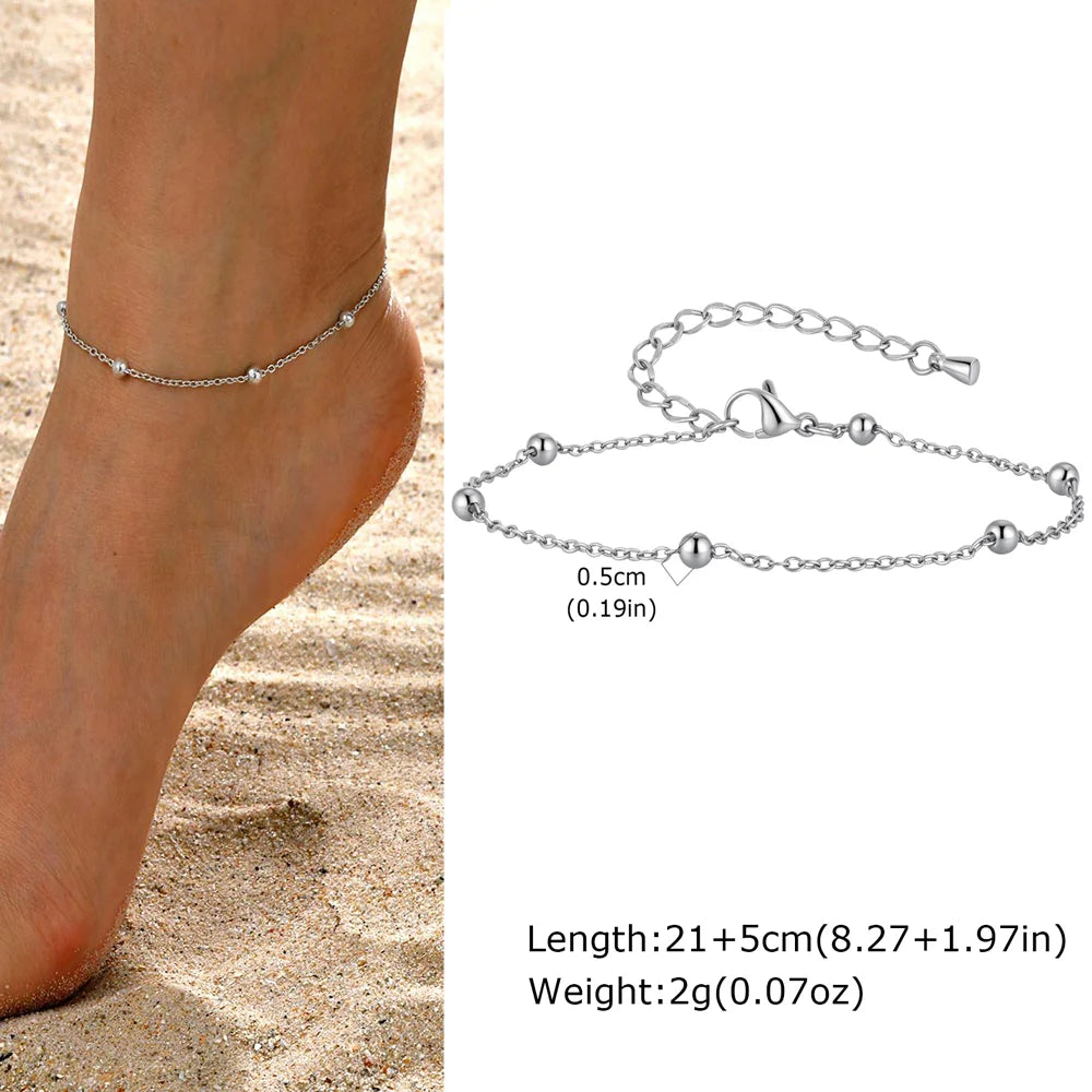 Gold Plated Heart Anklet Bracelet