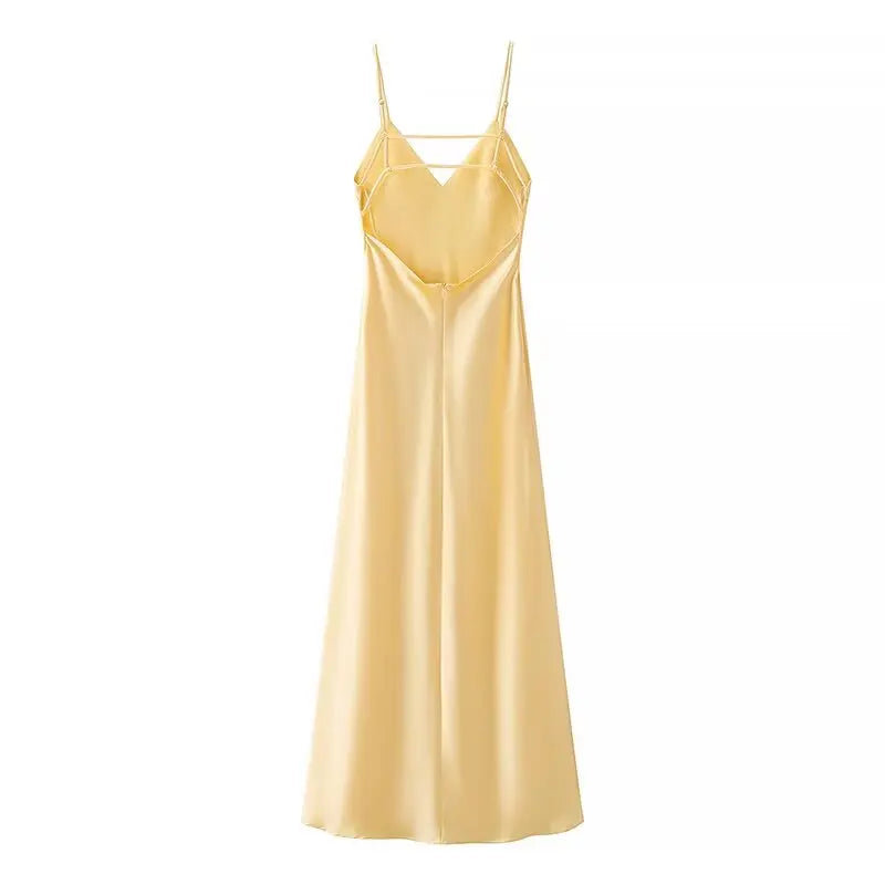 Backless Spaghetti Strap Maxi Dress