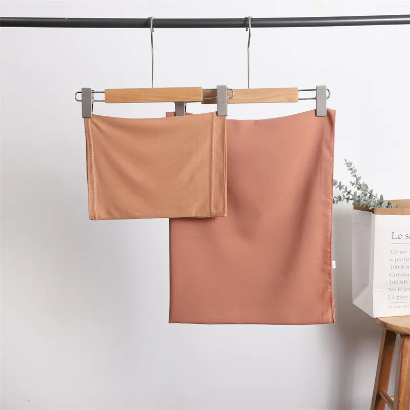2-Piece Instant Chiffon Hijab Set with Undercap