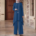 Eid Kaftan Abaya & Wide Leg Pants Set