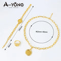 Turkish Coins Gold Jewellery Set