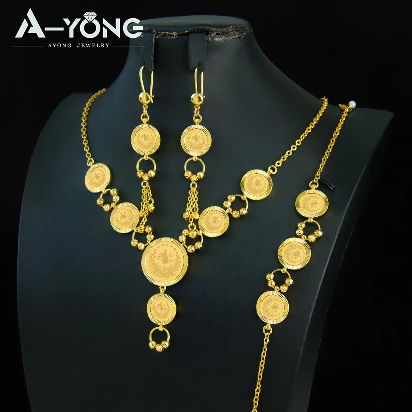 Turkish Vintage Coins Bridal Jewellery Set