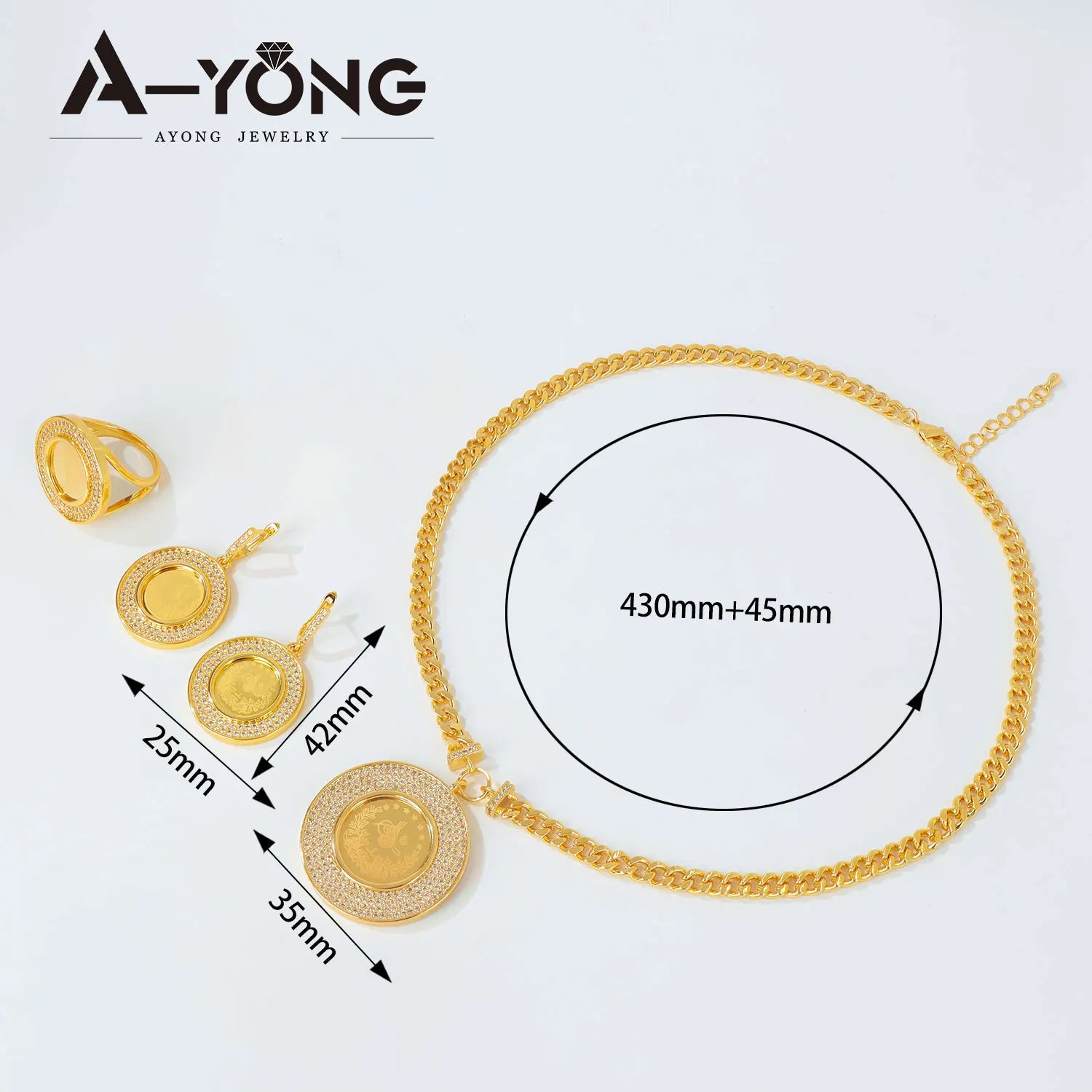 Turkish Coins Gold Jewellery Set