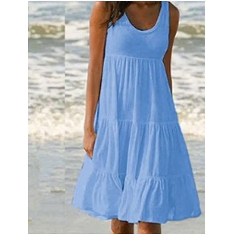 Boho Breeze Ruffle Dress