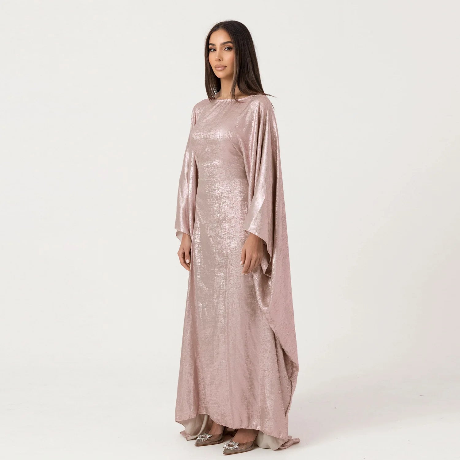 Butterfly Batwing Shiny Kaftan Abaya