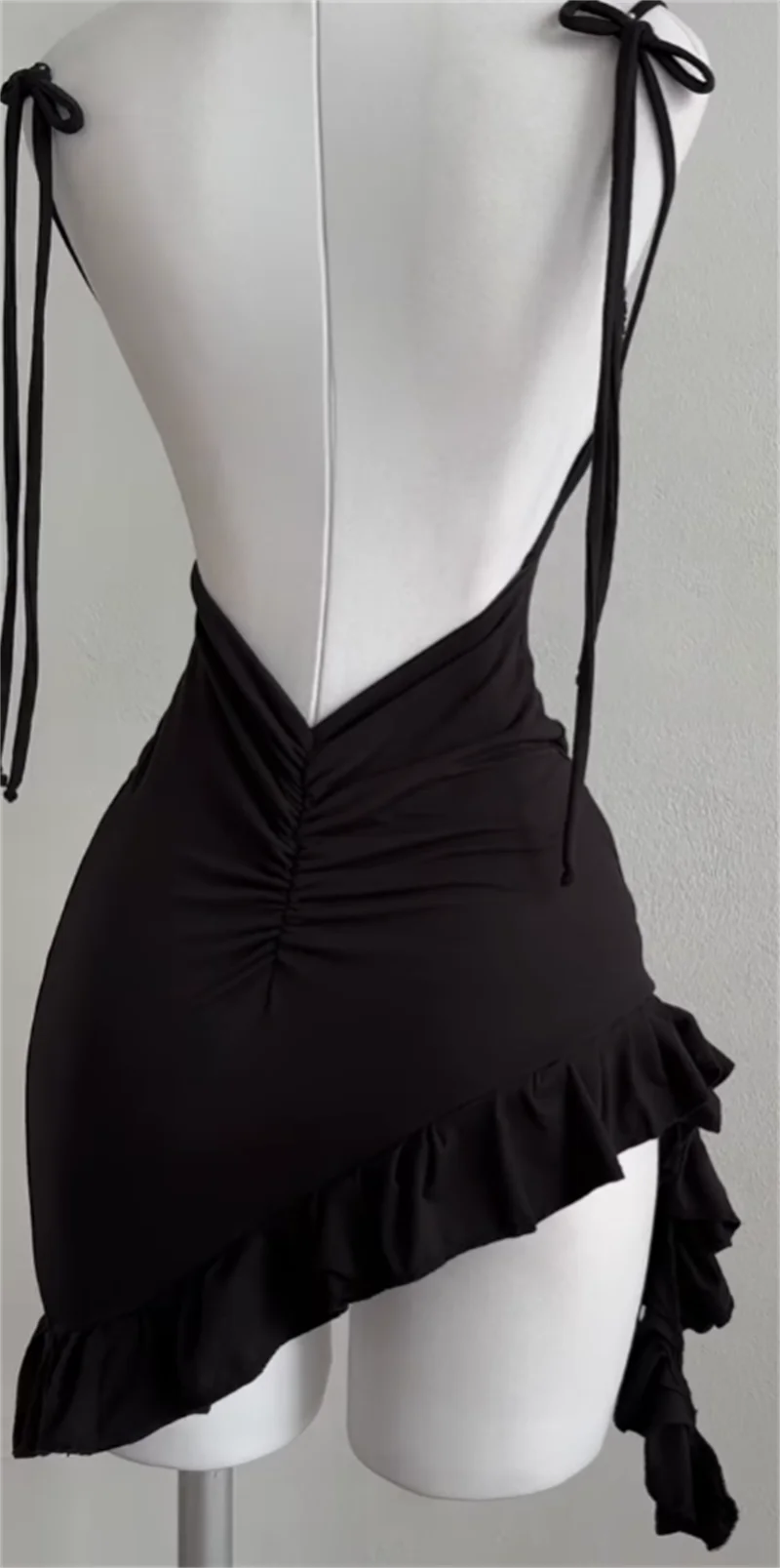 Strapless Hollow-Out Bodycon Mini Dress