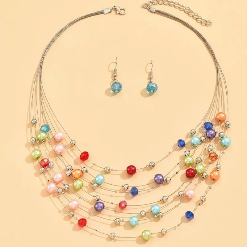 Veloura Colorful Beaded Jewelry Set