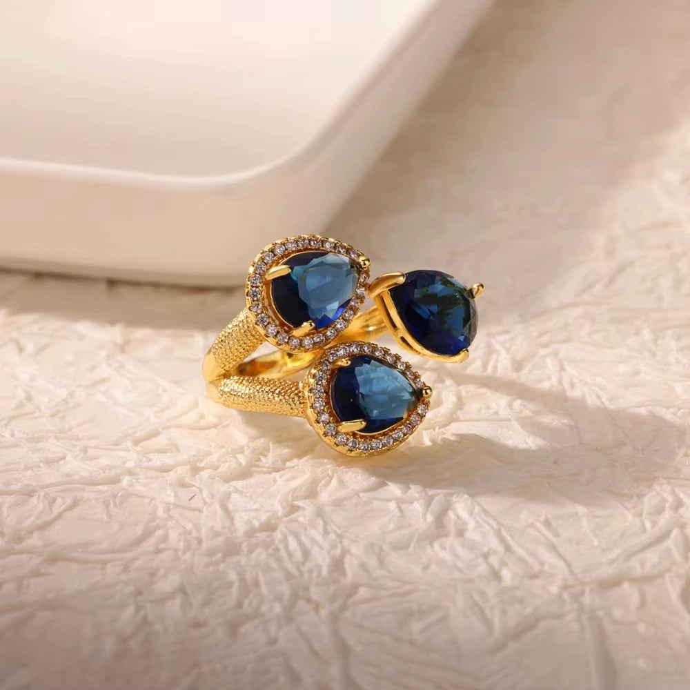 Vintage Blue Zircon Ring