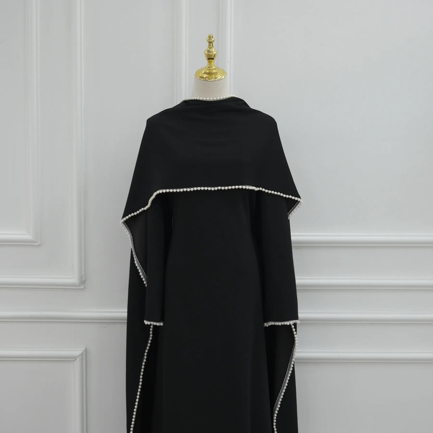 Puff Sleeve Kimono Kaftan Abaya Dress