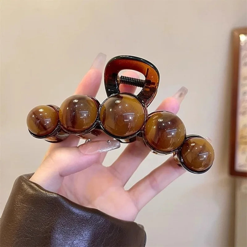 Large Pearl Acrylic Hair Claw Clip