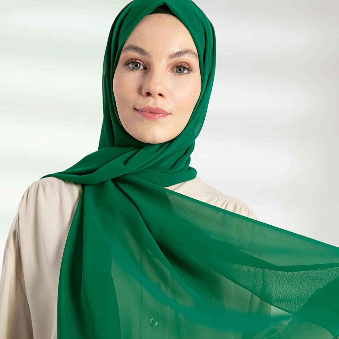 Bubble Chiffon Hijab – Elegant Lightweight Scarf | 86 Colors