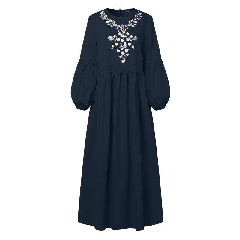 Veloura Elegant Embroidered Abaya Dress