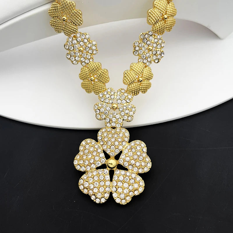 Royal Bloom Gold Jewelry Set