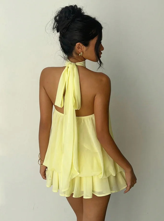 Seaside Grace Halter Dress