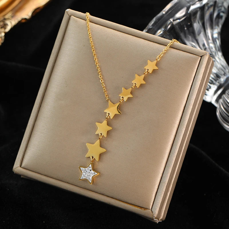 Gold Hollow Ball Pendant Choker Necklace