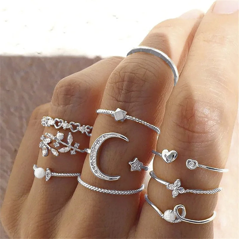 Crystal Glow Gold Ring